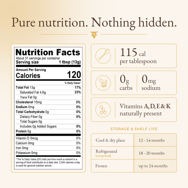 Pure Beef Tallow - 14oz